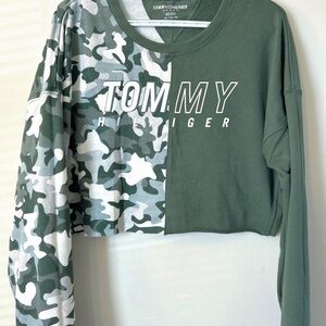 Tommy Hilfiger Sport Green Camo Sweatshirt